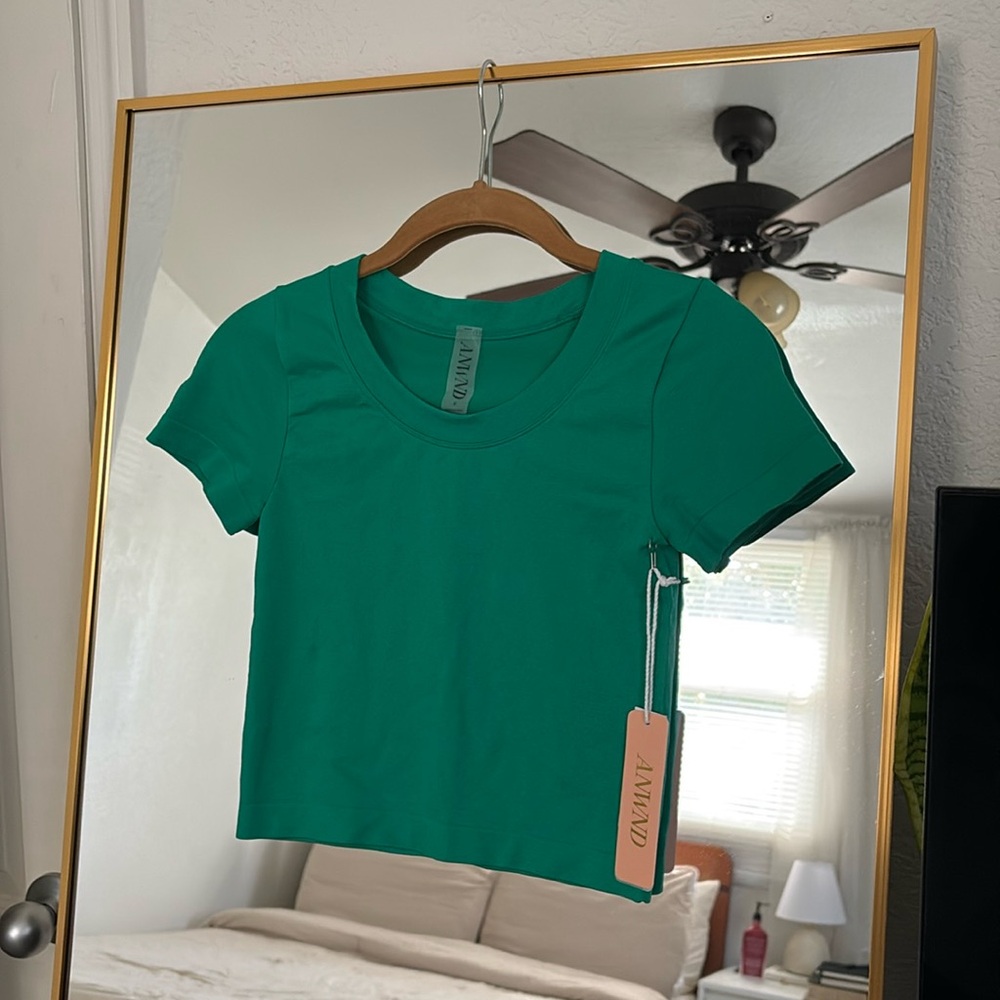 ANWND Green Crop Shirt